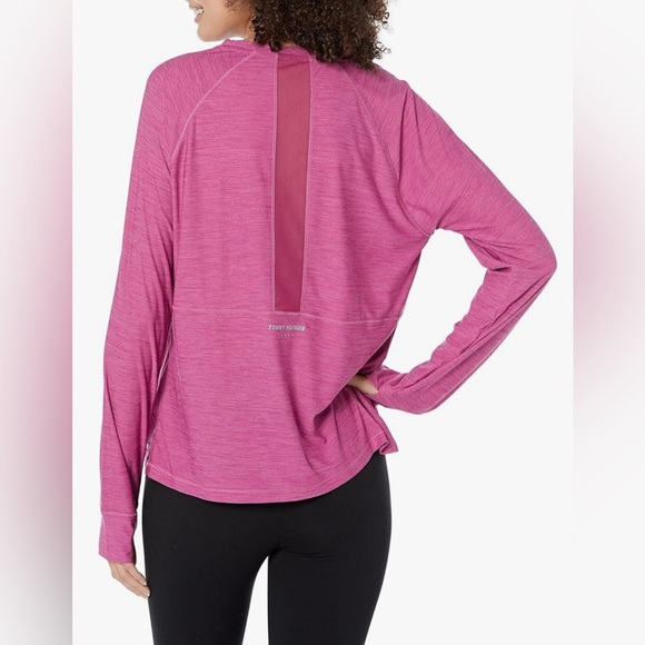 Tommy Hilfiger Tops - Tommy Hilfiger Sport, Mesh Detail Activewear Top, Long Sleeve, Size S